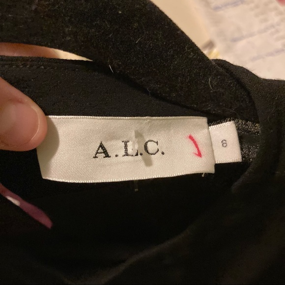 A.L.C. Black Short Sleeve A-Line Dress S - Picture 5 of 7